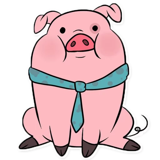😎 Стикер «Waddles Gravity Falls» для Telegram