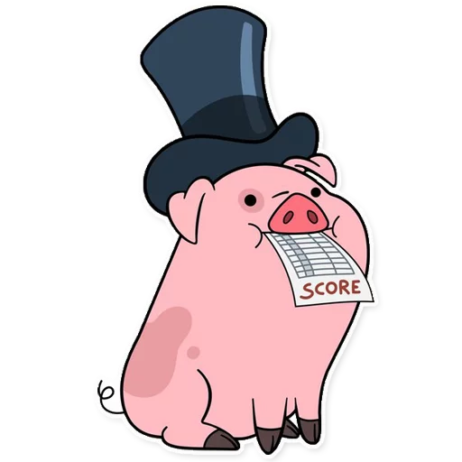 👆 Стикер «Waddles Gravity Falls» для Telegram