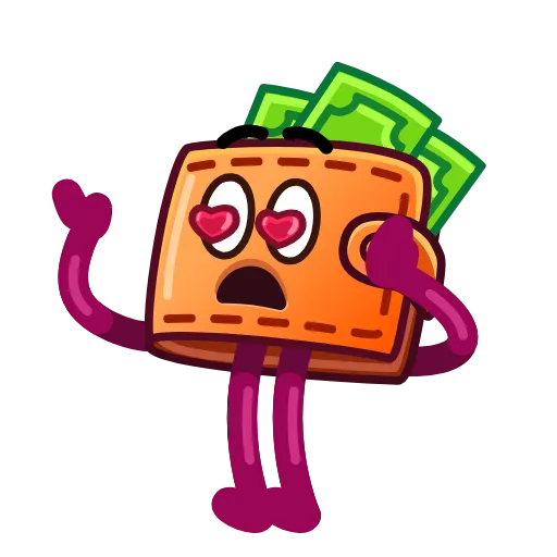 😍 Стикер «90s Wallet» для Telegram