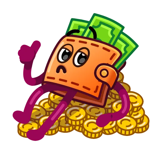 👍 Стикер «90s Wallet» для Telegram