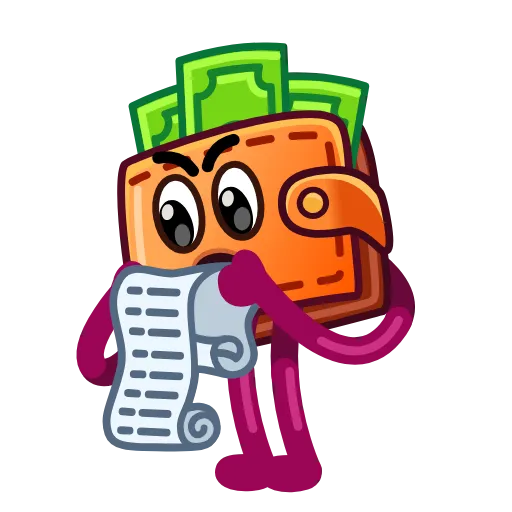 😨 Стикер «90s Wallet» для Telegram
