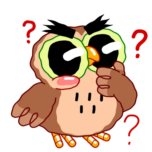 🤔 Стикер «Wally the Owl» для Telegram