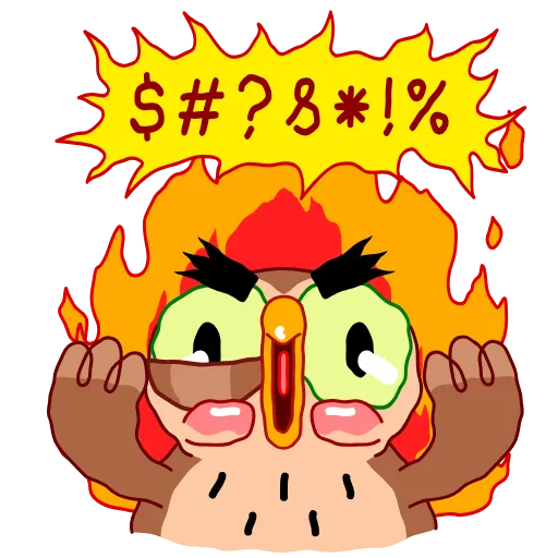 🤬 Стикер «Wally the Owl» для Telegram