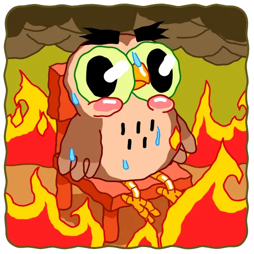 😶 Стикер «Wally the Owl» для Telegram