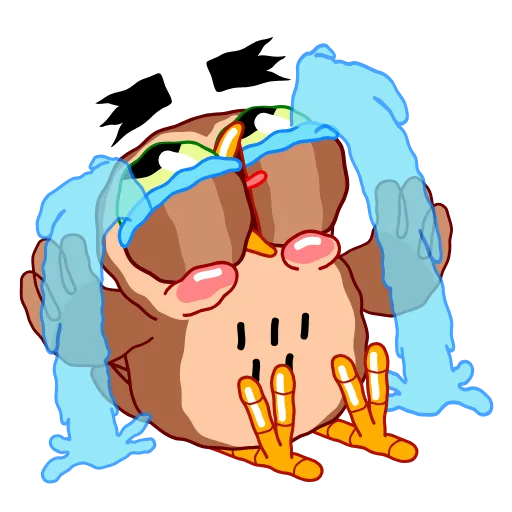 😭 Стикер «Wally the Owl» для Telegram