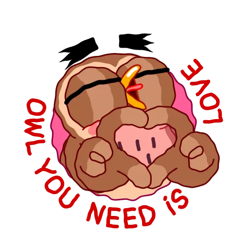 😍 Стикер «Wally the Owl» для Telegram
