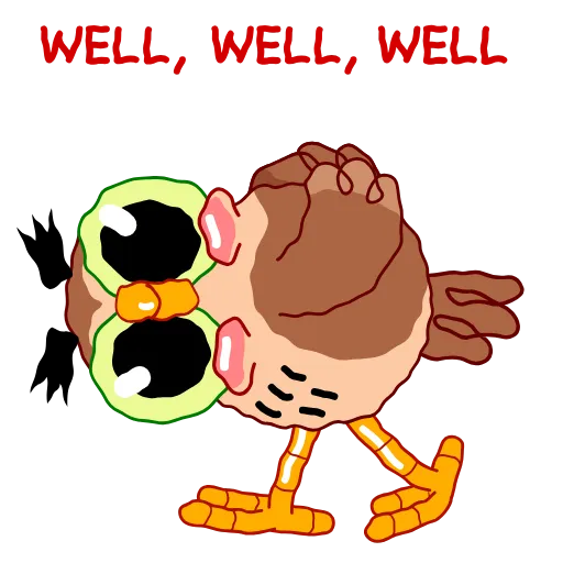😒 Стикер «Wally the Owl» для Telegram