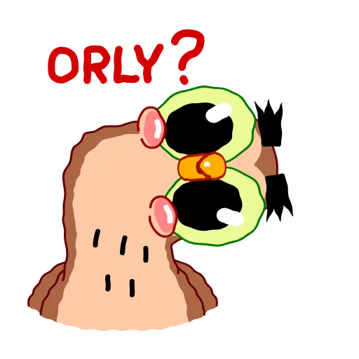 😮 Стикер «Wally the Owl» для Telegram