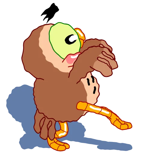 😶 Стикер «Wally the Owl» для Telegram