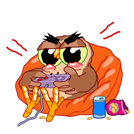 🎮 Стикер «Wally the Owl» для Telegram