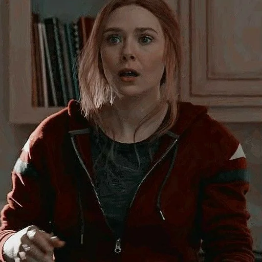 😯 Стикер «Elizabeth Olsen/Wanda Maximoff» для Telegram