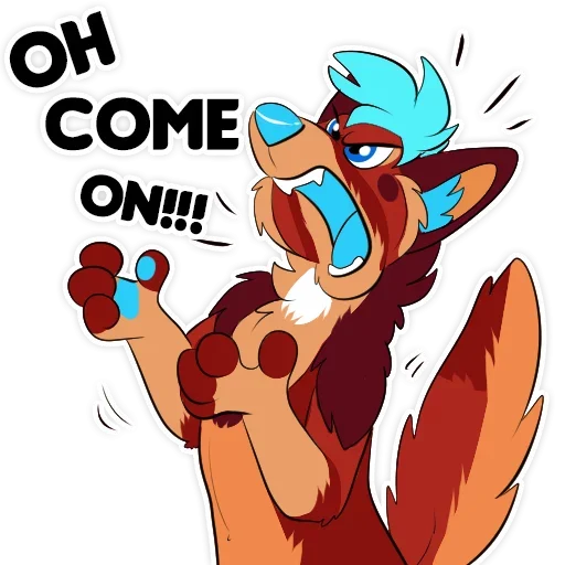 😡 Стикер «Wanna play» для Telegram