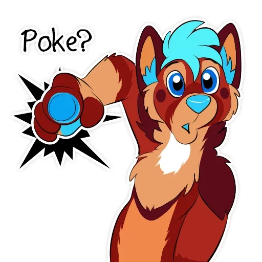😨 Стикер «Wanna play» для Telegram