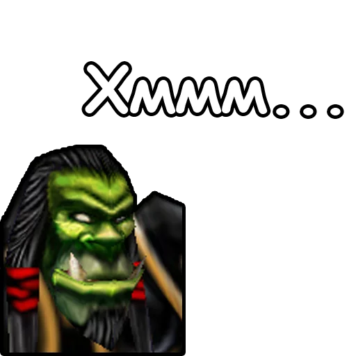 😒 Стикер «WarCraft III Орда» для Telegram
