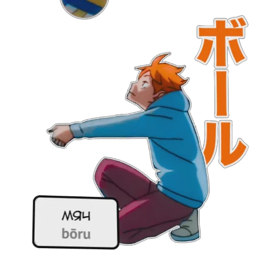 🏐 Стикер «Японский и Аниме» для Telegram