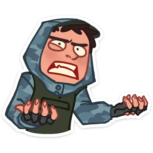 😡 Стикер «Бравые ребята» для Telegram