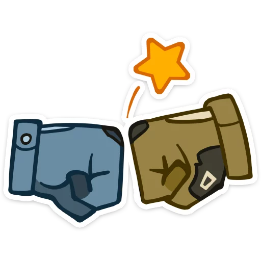✊ Стикер «Бравые ребята» для Telegram