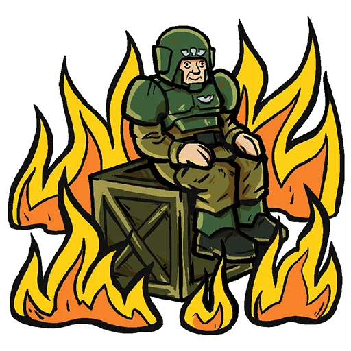 🌚 Стикер «warhammer 40k» для Telegram