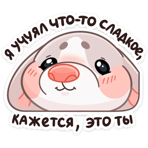 🐽 Стикер «Зимние Обнизайки» для Telegram