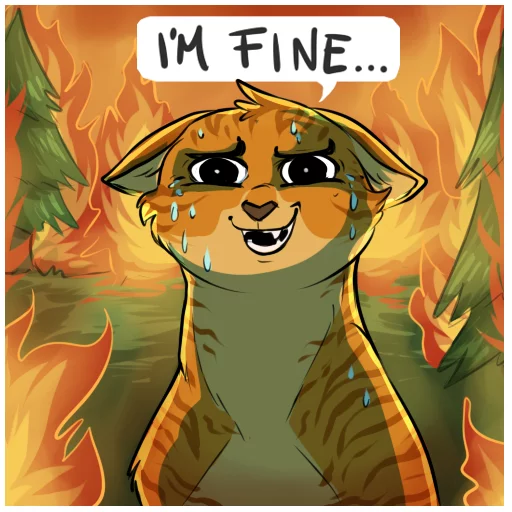 😅 Стикер «WarriorCatz» для Telegram