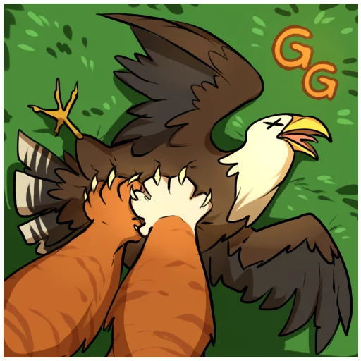 ✌ Стикер «WarriorCatz» для Telegram