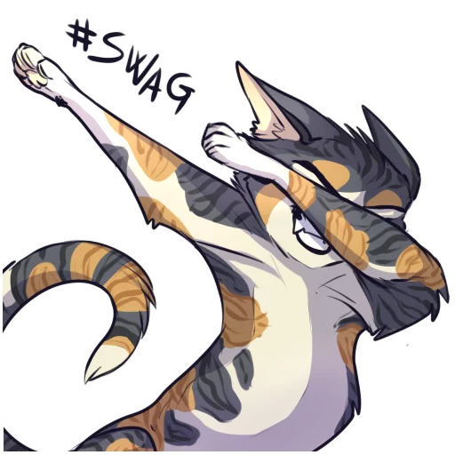 🙌 Стикер «WarriorCatz» для Telegram