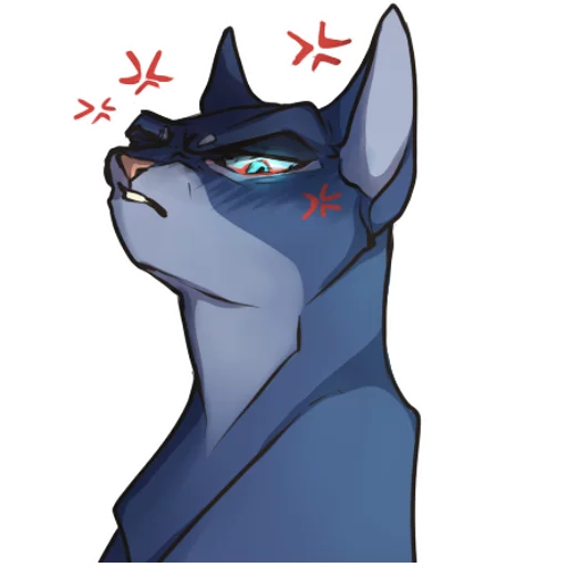 😡 Стикер «WarriorCatz» для Telegram