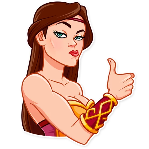 👍 Стикер «Warrior Queen» для Telegram