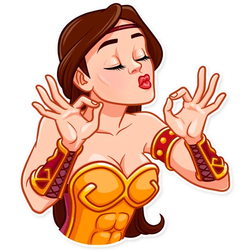 👌 Стикер «Warrior Queen» для Telegram
