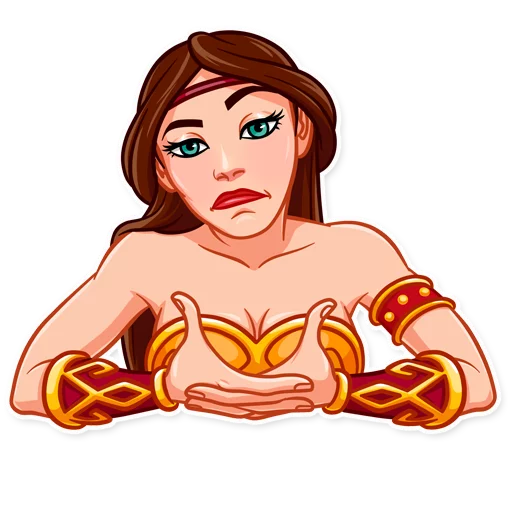 🤷‍♀️ Стикер «Warrior Queen» для Telegram