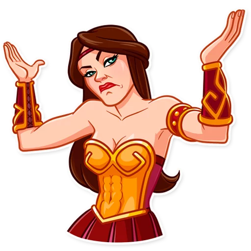 🤷‍♀️ Стикер «Warrior Queen» для Telegram
