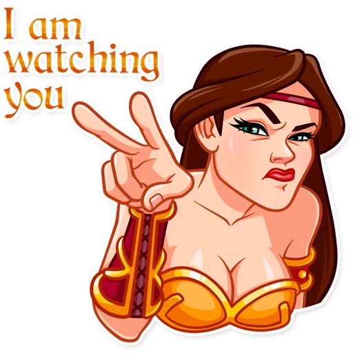 👀 Стикер «Warrior Queen» для Telegram