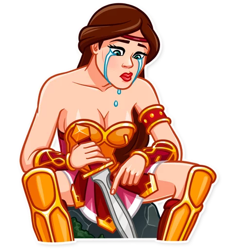 😢 Стикер «Warrior Queen» для Telegram