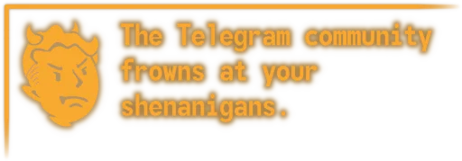 👿 Стикер «War, War Never Changes» для Telegram