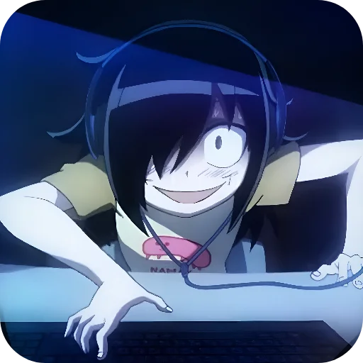 😈 Стикер «WataMote» для Telegram