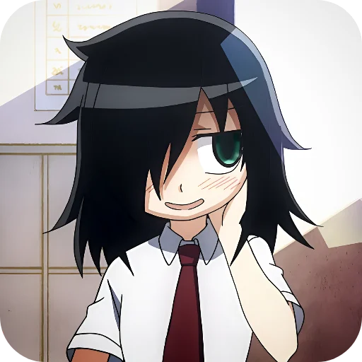 🤭 Стикер «WataMote» для Telegram