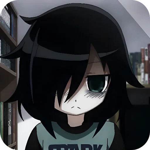 😔 Стикер «WataMote» для Telegram