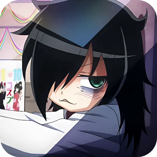 😒 Стикер «WataMote» для Telegram