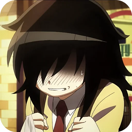 😬 Стикер «WataMote» для Telegram