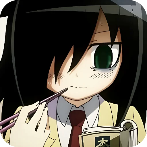 😤 Стикер «WataMote» для Telegram