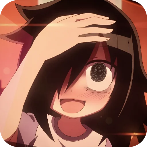 🥰 Стикер «WataMote» для Telegram