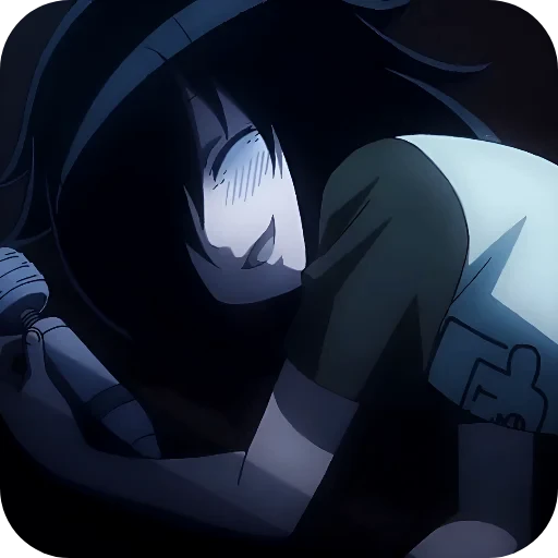🥰 Стикер «WataMote» для Telegram