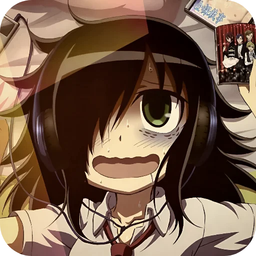 🤪 Стикер «WataMote» для Telegram