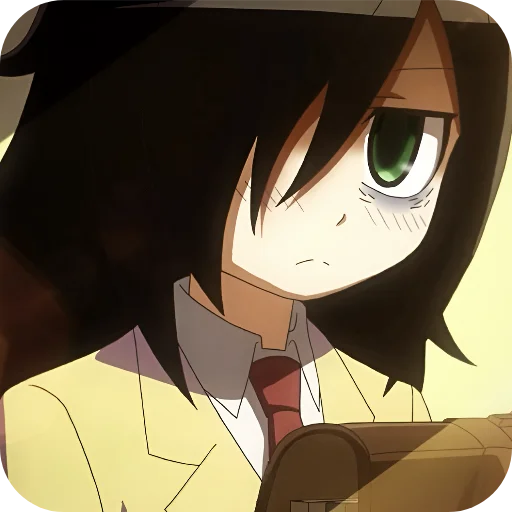 😑 Стикер «WataMote» для Telegram