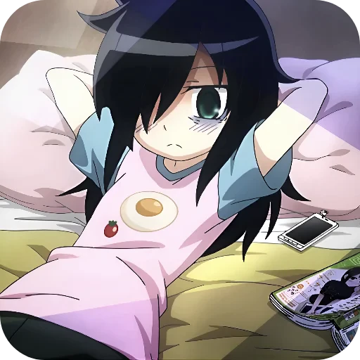 😒 Стикер «WataMote» для Telegram
