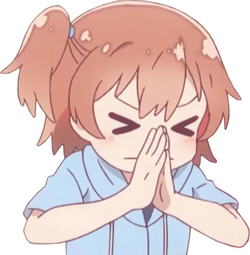🙏 Стикер «Watashi ni Tenshi ga Maiorita» для Telegram