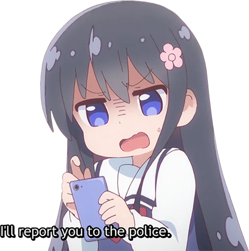 🚓 Стикер «Watashi ni Tenshi ga Maiorita» для Telegram