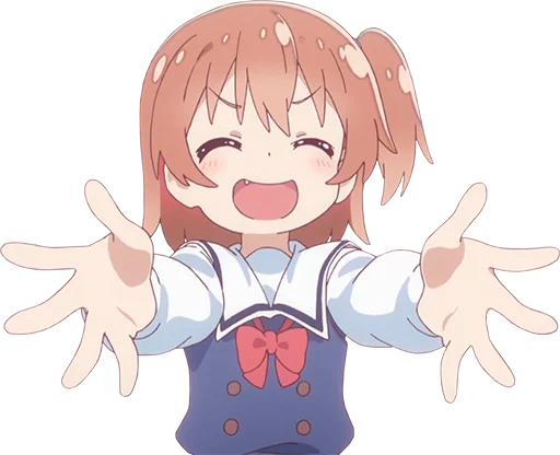 🤗 Стикер «Watashi ni Tenshi ga Maiorita» для Telegram