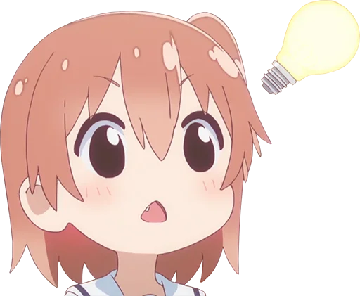 💡 Стикер «Watashi ni Tenshi ga Maiorita» для Telegram