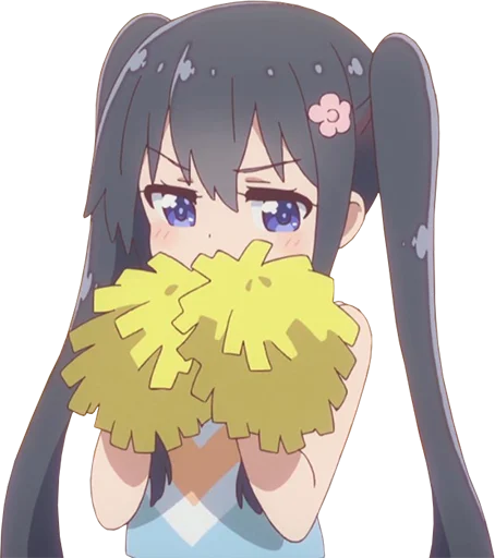 😳 Стикер «Watashi ni Tenshi ga Maiorita» для Telegram